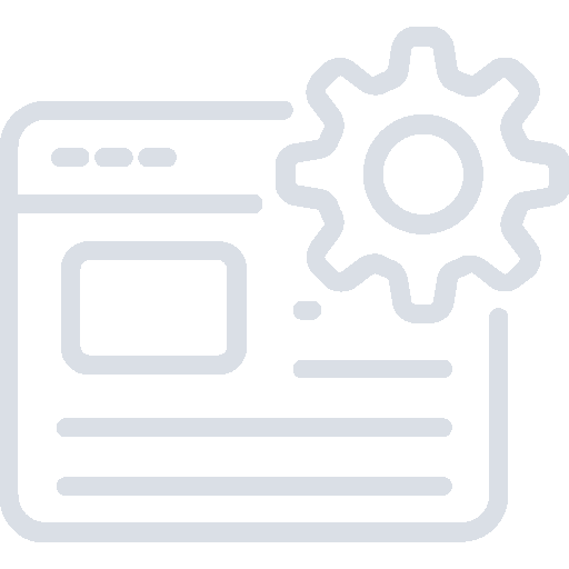 White custom solutions icon